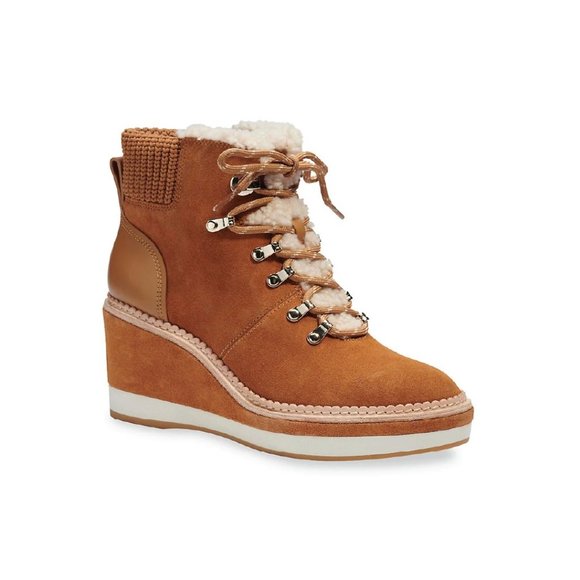 kate spade new york - Willow Suede Wedge Boots - 11 - Picture 1 of 6